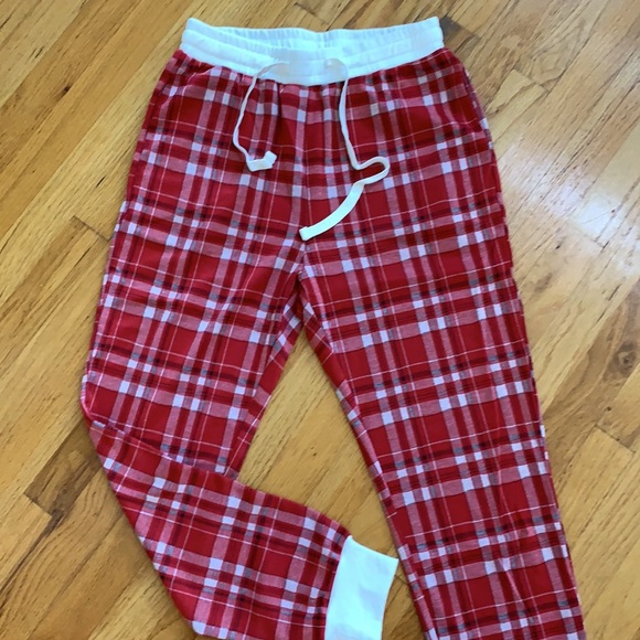 NWT Pink Lily Red Plaid Lounge Joggers by Pink Lily - Picture 5 of 8